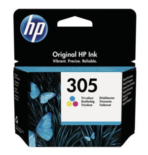 305 Tricolore HP OEM, garantie 2 ans, 100 pages à 5%, livraison gratuite pour imprimantes HP Deskjet et Envy (voir liste exhaustive)