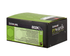 Cartouche de toner noir 80C20K0 original Lexmark rendement de 1000 pages à 5 %, garantie 2ans, livraison gratuite !