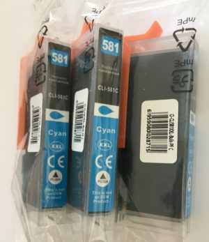 CLI581C XXL Compatible Canon volume d'encre 13ml, pour imprimantes séries TR et TS (cf liste) Garantie 2 ans, Livraison gratuite.
