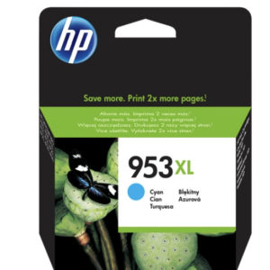 HP 953XL Cyan OEM garanti 2 ans, imprimez jusqu'à 1.450 pages en cyan à 5% de remplissage ! Bénéficiez de notre livraison gratuite.