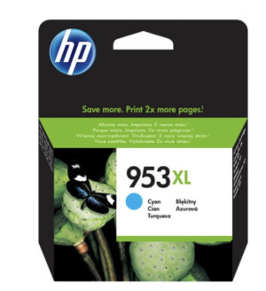 HP 953XL Cyan OEM garanti 2 ans, imprimez jusqu'à 1.450 pages en cyan à 5% de remplissage ! Bénéficiez de notre livraison gratuite.
