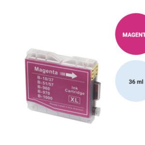 LC970 M Compatible Brother, volume d'encre 36 ml, pour imprimantes séries MFC et DCP. (voir liste) Garantie 2 ans, Livraison gratuite