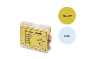 LC970 Y Compatible Brother, volume d'encre 36 ml, pour imprimantes séries MFC et DCP. (voir liste) Garantie 2 ans, Livraison gratuite