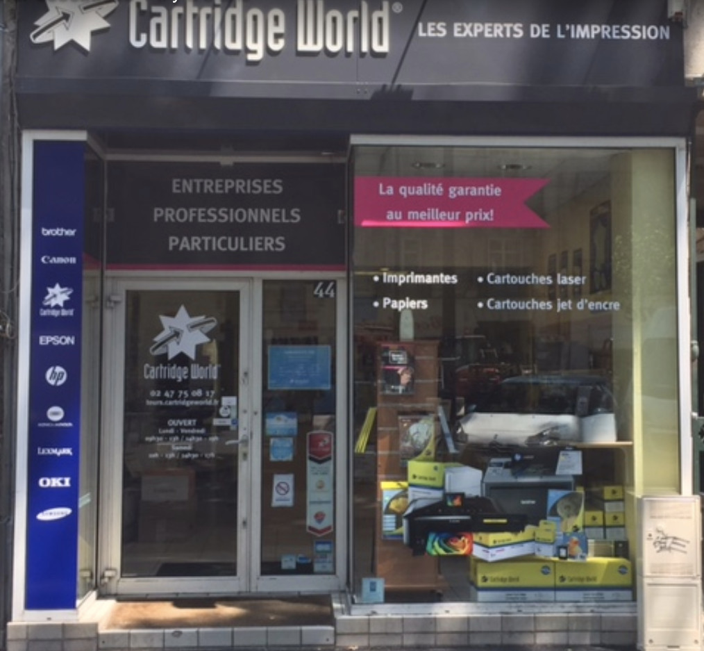Le 44 avenure de Grammont à Tours, du temps où Cartegis s'appelait encore Cartridge World