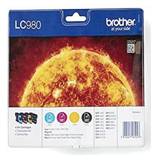 Cartegis vous propose ce Multipack Brother LC-980, pour retrouver des couleurs authentiques et lumineuses, rien ne vaut l'original !